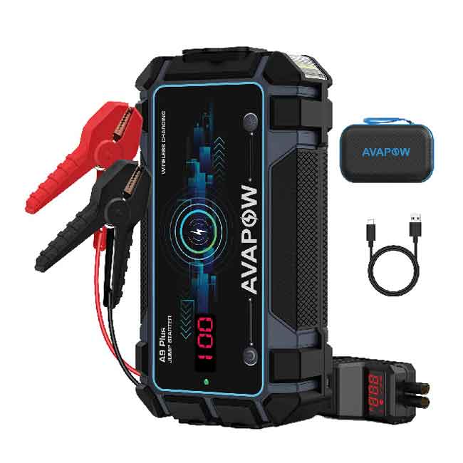 Avapow Jumpstarter A9 Plus Inklusive Väska 2000A 12V i gruppen El & Installation / Strömförsörjning / Laddare & Tillbehör hos Marinsystem (1170157)