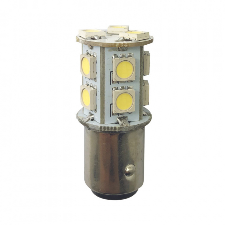 LED-Lanternlampa BAY15D 10-36Vdc Ø19x43 mm 2-pack i gruppen El & Installation / Belysning / LED-Lampor & Adapter hos Marinsystem (1260933)