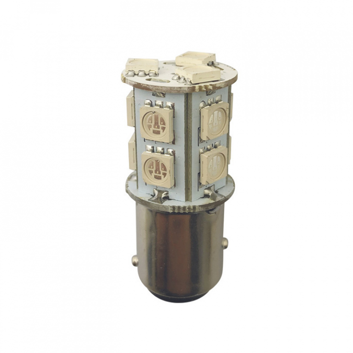 LED-Lanternlampa BAY15D 10-36Vdc Grön Ø19x43 mm 2-pack i gruppen El & Installation / Belysning / LED-Lampor & Adapter hos Marinsystem (1260934)