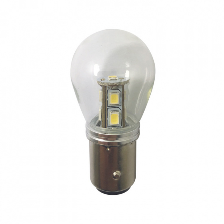 LED-Lanternlampa BAY15D 10-36Vdc Ø25x48 mm 2-pack i gruppen El & Installation / Belysning / LED-Lampor & Adapter hos Marinsystem (1260938)