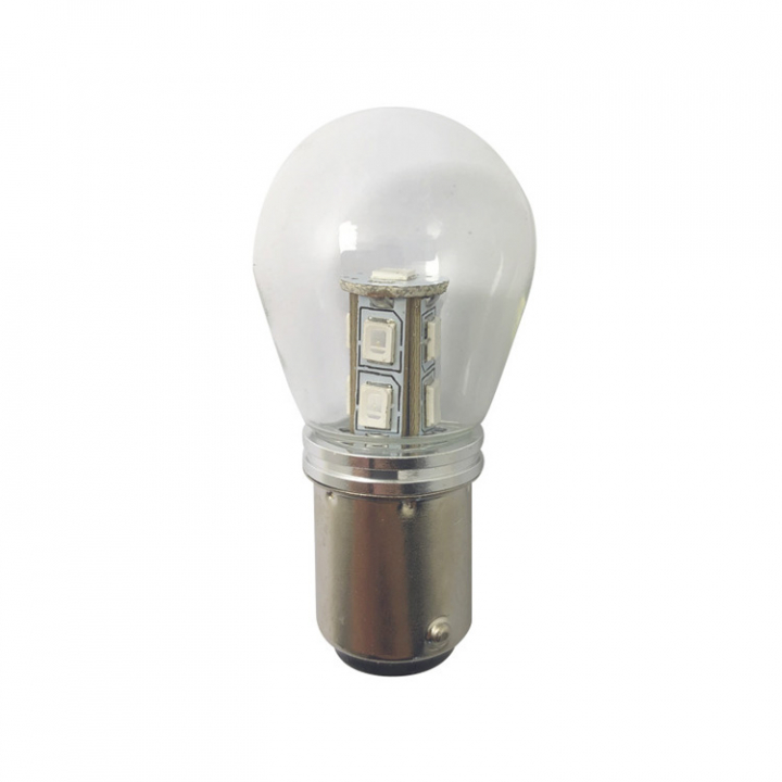 LED-Lanternlampa BAY15D 10-36Vdc Grön Ø25x48 mm 2-pack i gruppen El & Installation / Belysning / LED-Lampor & Adapter hos Marinsystem (1260939)