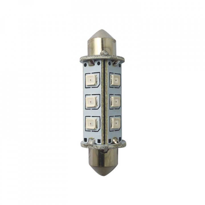 LED-Lantern Pinol/Spollampa 10-36Vdc Röd 42 mm 2-pack i gruppen El & Installation / Belysning / LED-Lampor & Adapter hos Marinsystem (1260947)