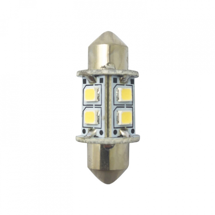 LED Pinol/Spollampa 10-36Vdc Vit 31 mm 2-pack i gruppen El & Installation / Belysning / LED-Lampor & Adapter hos Marinsystem (1260982)