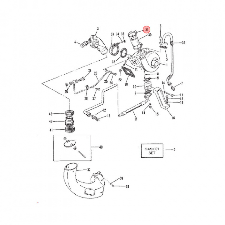 Klämma (801333457) i gruppen Motor & Tillbehör / Mercruiser / Mercruiser Reservdelar & Tillbehör hos Marinsystem (801333457)