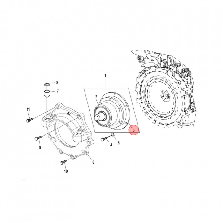 Kopplare 2 Stage Mercruiser (805735T08) i gruppen Motor & Tillbehör / Mercruiser / Mercruiser Reservdelar & Tillbehör hos Marinsystem (805735T08)