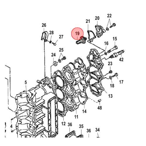 Termostat 40 MXL/40 Lightning/50 MH (8537041) i gruppen Motor & Tillbehör / Mercury / Mercury Termostater hos Marinsystem (8537041)