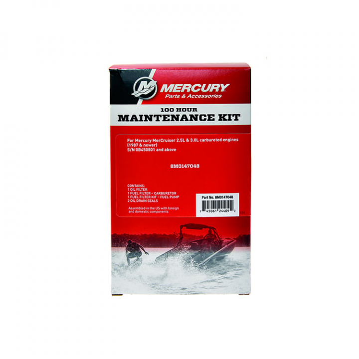 Servicesats 100h Mercury/Mercruiser 2.5 & 3 L (8M0147048) i gruppen Motor & Tillbehör / Mercury / Mercury Servicesatser hos Marinsystem (8M0147048)