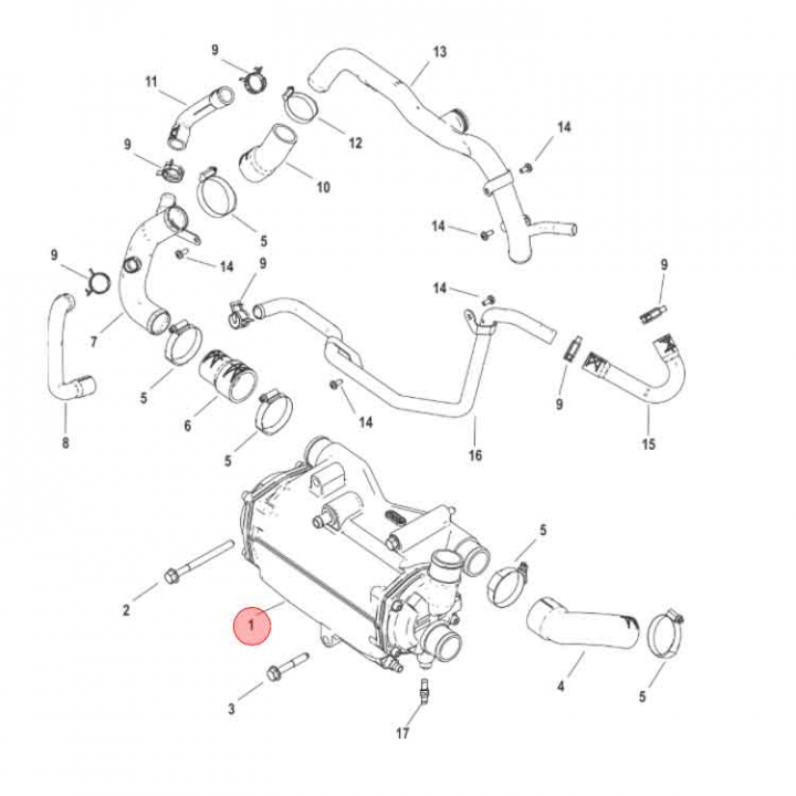 Värmeväxlare TDI 4,2l (8M6002219) i gruppen Motor & Tillbehör / Mercruiser / Mercruiser Reservdelar & Tillbehör hos Marinsystem (8M6002219)